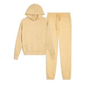 Yellow WeWoreWhat Hoodie and Sweatpants Set